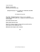 Fashion Press Release