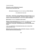 Film Press Release