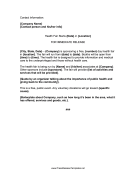 Health Fair Press Release
