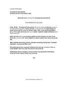 Service Press Release