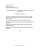 Social Media Press Release