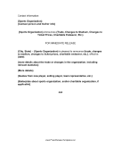 Sports Press Release