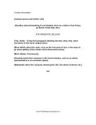 Travel Press Release